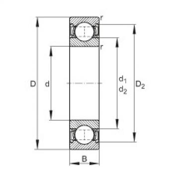 FAG Rolamento de esferas - 6319-2RSR