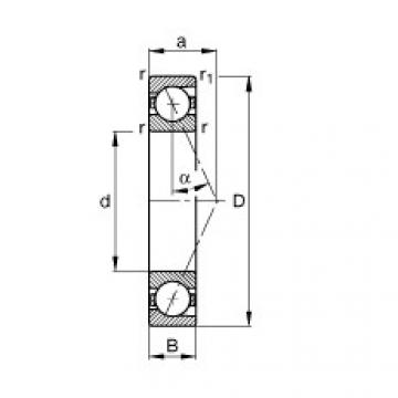 FAG Mancais do fuso - B7005-E-T-P4S