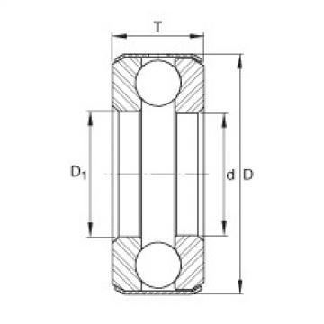 FAG Rolamento axial de esferas - B40