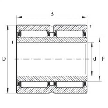 FAG Rolamento de agulhas - NA6908-ZW-XL