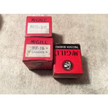 3- MCGILL   /bearings #MR-16,30 day warranty, free shipping lower 48!