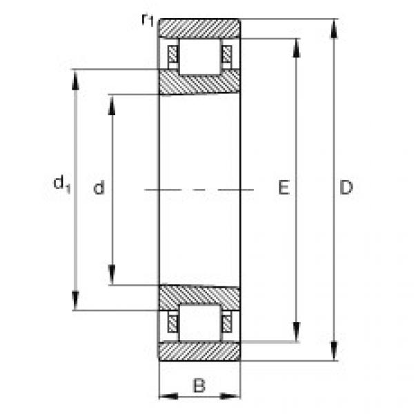 FAG Rolamento de rolos cil&iacute;ndricos - N1968-K-M1-SP #1 image