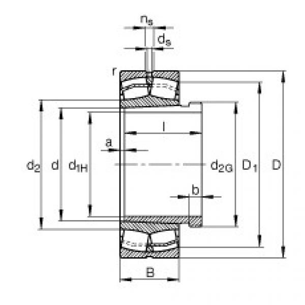 FAG Rolamento autocompensador de rolos - 23232-E1-XL-K-TVPB + AH3232G #1 image