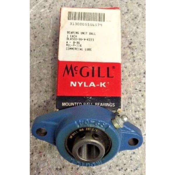 McGill NYLA-K Mounted Ball Bearings FC2-25 3/4&#039; Flange Mounted Bearing Convey #1 image